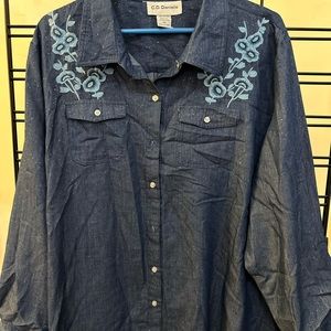 CDDaniels jean look top size 3x